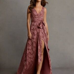 Azazie "Marnie Vintage Rose Maxi Dress"